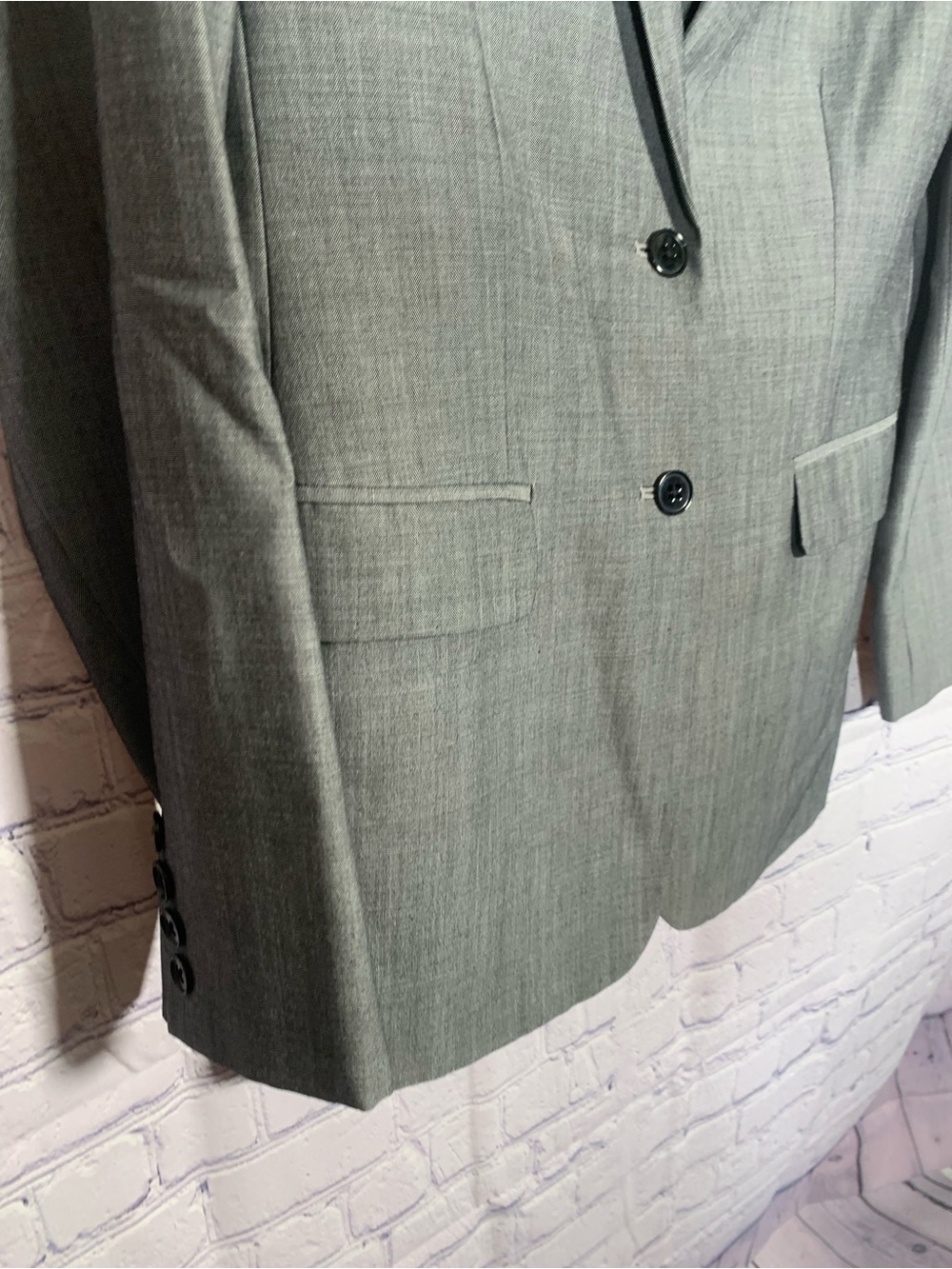 Lauren Ralph Lauren Womens Gray Suit Blazer Sz 4P Corpcore Office Business - Picture 3 of 6
